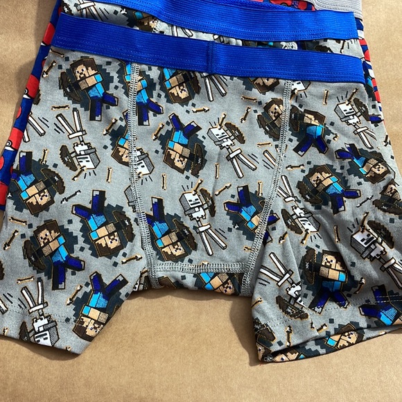 6 pair s 6 underwear 4 boxer brief 2 brief Minecraft space jam Pokémon Star Wars - Picture 4 of 6